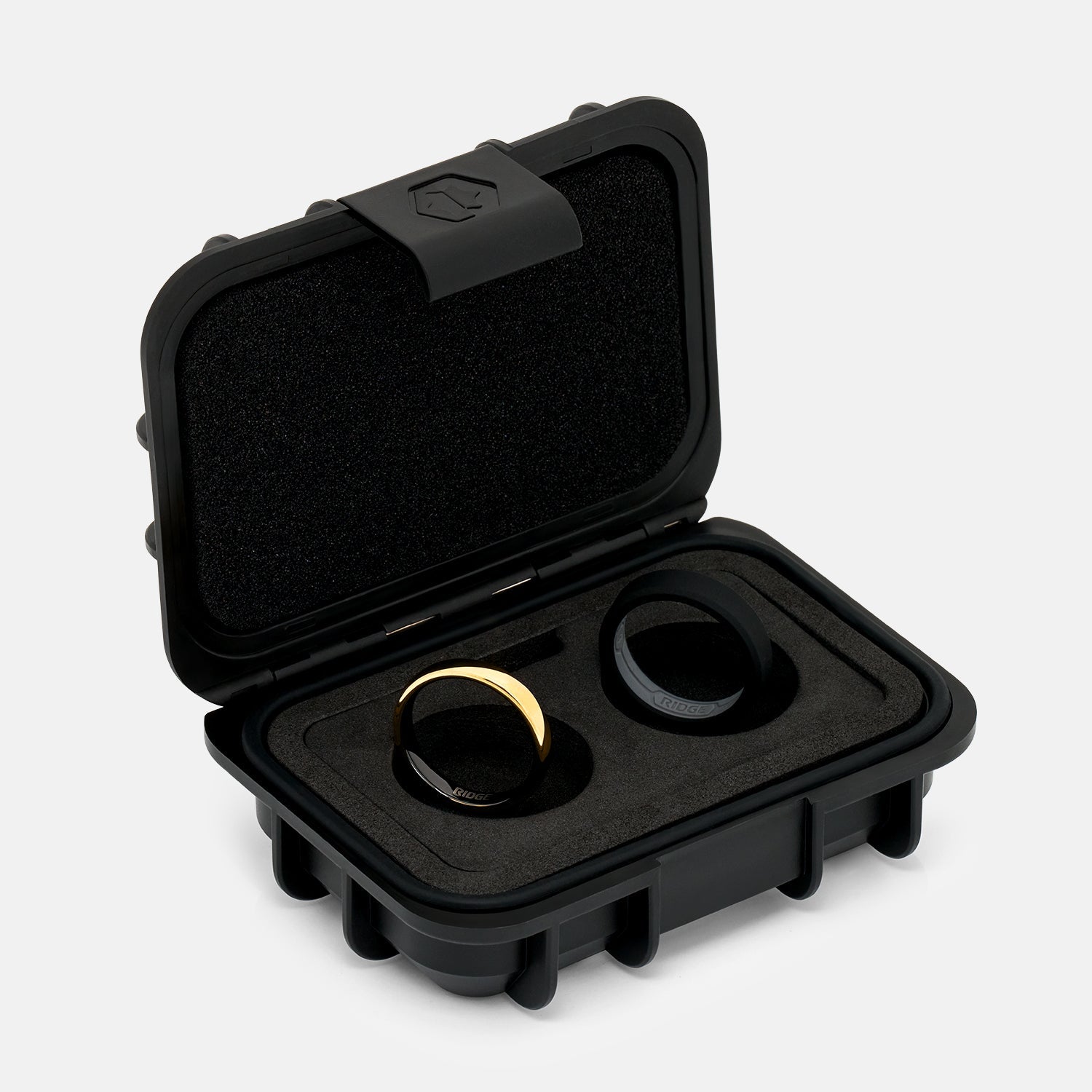 Ridge 4mm Rounded Ring Set - 24K Gold