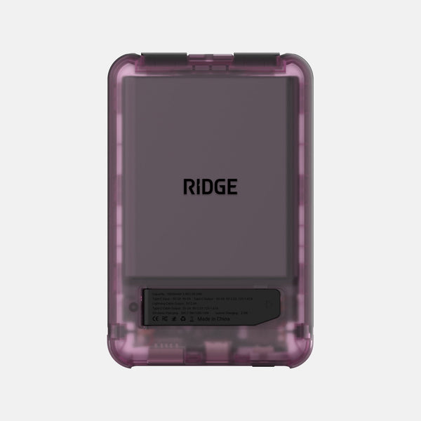 Ridge Power Bank - 10k mAh - Atomic Purple - Ridge CA