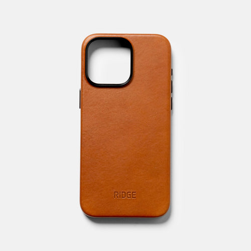 Everyday Phone Case - iPhone 15 Pro Max - Tobacco Brown Leather