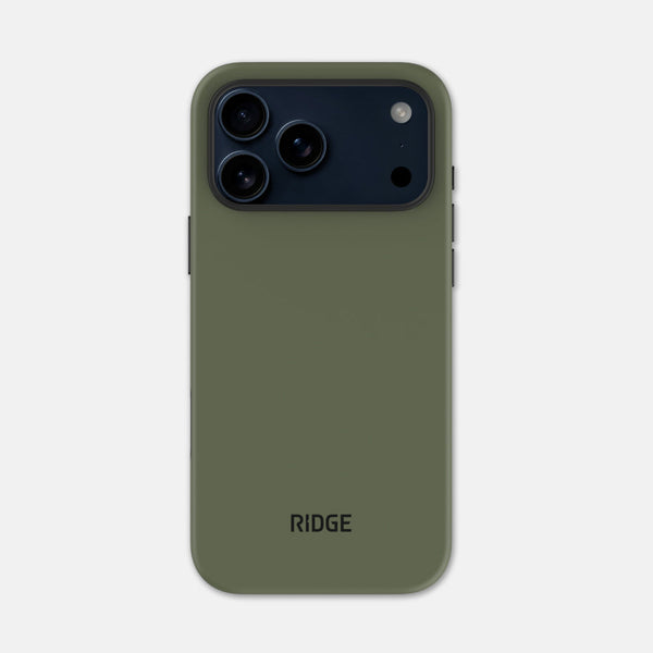 Ridge Everyday Phone Case - iPhone 17 Pro Max - Matte Olive - Ridge CA