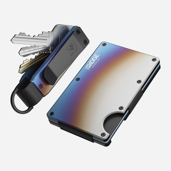 The Ridge Titanium Burnt 財布 Burnt Titanium Wallet - Sleek & Durable | The Ridge