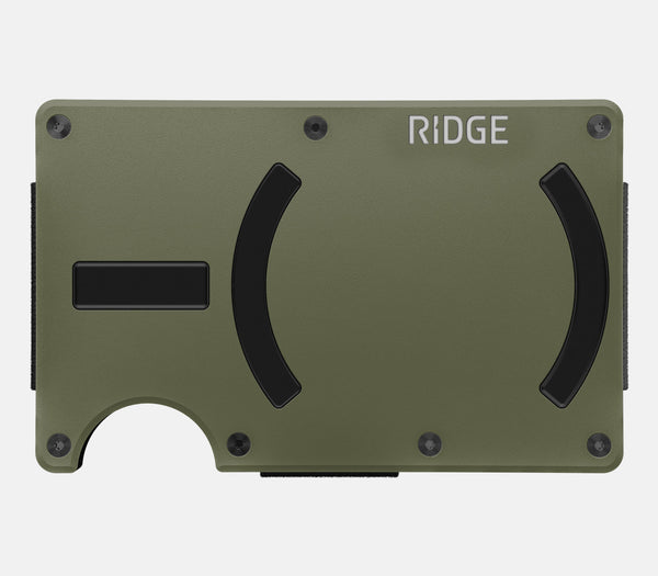 Ridge Wallet For MagSafe - Matte Olive | The Ridge - Ridge CA